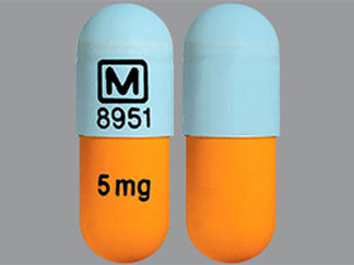 This is a Capsule Er 24 Hr imprinted with logo and 8951 on the front, 5 mg on the back.