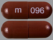 Disopyramide Phosphate: This is a Capsule imprinted with m on the front, 096 on the back.