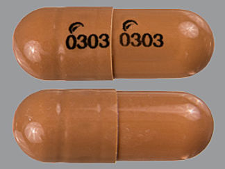 This is a Capsule Er imprinted with logo and 0303 on the front, logo and 0303 on the back.