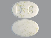 Doryx Mpc: This is a Tablet Dr imprinted with D C on the front, nothing on the back.