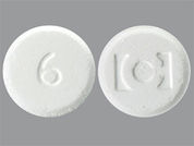 Fentora: This is a Tablet Effervescent imprinted with 6 on the front, logo on the back.