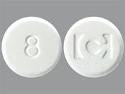 Fentora: This is a Tablet Effervescent imprinted with 8 on the front, logo on the back.