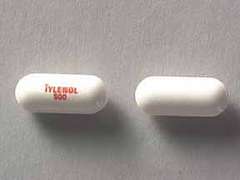 This is a white oblong Tablet imprinted with TYLENOL  500 on the front, nothing on the back, and is manufactured by J&J CONS/KENVUE.