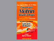 Infant'S Motrin: This is a Suspension Drops imprinted with nothing on the front, nothing on the back.