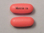 Motrin Ib: Esto es un Tableta imprimido con Motrin IB en la parte delantera, nada en la parte posterior, y es fabricado por None.