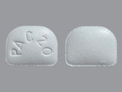 Pepcid Ac: This is a Tablet imprinted with PAC20 on the front, nothing on the back.