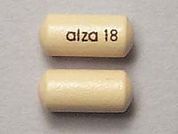 Concerta: This is a Tablet Er 24 Hr imprinted with alza 18 on the front, nothing on the back.