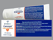 Carrasyn Hydrogel Wound: This is a Gel imprinted with nothing on the front, nothing on the back.