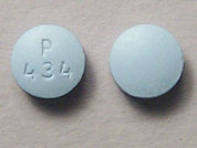Mediproxen: This is a Tablet imprinted with P  434 on the front, nothing on the back.
