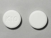 Non-Aspirin: This is a Tablet imprinted with logo and 10 on the front, nothing on the back.