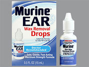 Murine Ear Drops: Esto es un Gotas imprimido con nada en la parte delantera, nada en la parte posterior, y es fabricado por None.