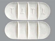 Siklos: This is a off-white oblong Tablet imprinted with T T T T on the front, nothing on the back, and is manufactured by MEDUNIK USA.