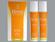 Elestrin: This is a colorless Gel In Metered-dose Pump imprinted with nothing on the front, nothing on the back, and is manufactured by MYLAN SP-VIATRI.