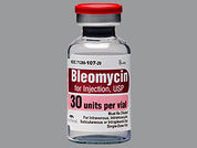 Bleomycin Sulfate: Esto es un Vial imprimido con nada en la parte delantera, nada en la parte posterior, y es fabricado por None.