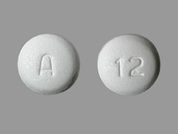 Metformin Hcl: Esto es un Tableta imprimido con A en la parte delantera, 12 en la parte posterior, y es fabricado por None.