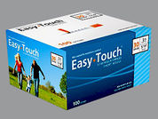 Easy Touch: Esto es un Jeringa Empty Disposable imprimido con nada en la parte delantera, nada en la parte posterior, y es fabricado por None.