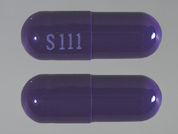 Uribel: This is a Capsule imprinted with S 111 on the front, nothing on the back.