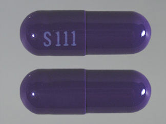 This is a Capsule imprinted with S 111 on the front, nothing on the back.