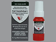 Nitromist 4.1 gram(s) of 400Mcg/Spr Aerosol Spray