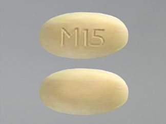 This is a Tablet Er imprinted with M15 on the front, nothing on the back.