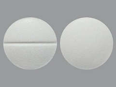 This is a white round Tablet imprinted with nothing on the front, nothing on the back, and is manufactured by MAJOR PHARMACEU.