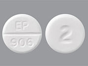 Lorazepam: This is a Tablet imprinted with EP  906 on the front, 2 on the back.
