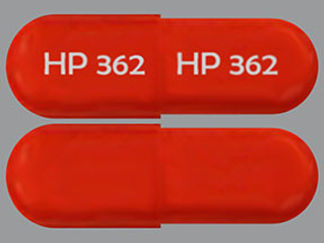 This is a Capsule imprinted with HP 362 on the front, HP 362 on the back.