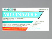 Miconazole 7: Esto es un Crema Con Aplicador imprimido con nada en la parte delantera, nada en la parte posterior, y es fabricado por None.