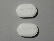 Oxycodone W/Acetaminophen: This is a Tablet imprinted with M522 on the front, 7.5/325 on the back.