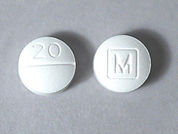 Methylphenidate Hcl: Esto es un Tableta imprimido con 20 en la parte delantera, M en la parte posterior, y es fabricado por None.