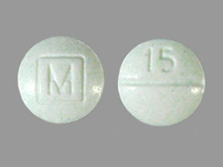 This is a Tablet imprinted with M on the front, 15 on the back.