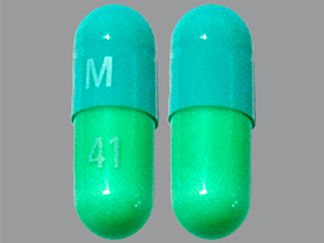 This is a Capsule imprinted with M on the front, 41 on the back.