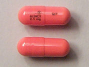 Altace: This is a Capsule imprinted with ALTACE  2.5 mg on the front, MP on the back.