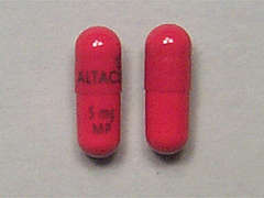 This is a Capsule imprinted with ALTACE on the front, 5 mg  MP on the back.