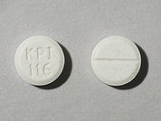 Cytomel: This is a Tablet imprinted with KPI on the front, 116 on the back.