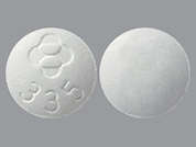 Belsomra: Esto es un Tableta blanco redondo imprimido con logo and 335 en la parte delantera, nada en la parte posterior, y es fabricado por MERCK SHARP & D.
