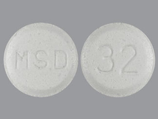 Esto es un Tableta imprimido con 32 en la parte delantera, MSD en la parte posterior, y es fabricado por None.