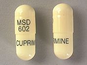 Cuprimine: This is a Capsule imprinted with MSD  602 on the front, CUPRIMINE on the back.