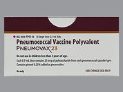 Pneumovax 23: This is a Vial imprinted with nothing on the front, nothing on the back.