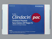 Clindacin Pac: Esto es un Kit imprimido con nada en la parte delantera, nada en la parte posterior, y es fabricado por MEDIMETRIKS PHA.