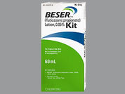 Beser Kit: This is a Kit Lotion And Cream Emollient imprinted with nothing on the front, nothing on the back.