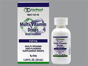 Multivitamin With Fluoride: This is a Drops imprinted with nothing on the front, nothing on the back.