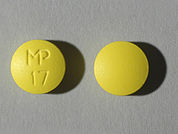 Thioridazine Hcl: This is a Tablet imprinted with MP  17 on the front, nothing on the back.