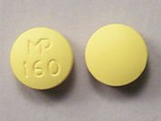 Thioridazine Hcl: This is a Tablet imprinted with MP  160 on the front, nothing on the back.