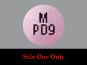 Paliperidone Er: This is a Tablet Er 24 Hr imprinted with M  PD9 on the front, nothing on the back.