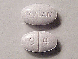 This is a Tablet Er imprinted with MYLAN on the front, 9  4 on the back.