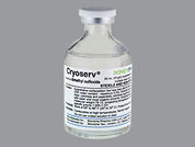 Cryoserv: This is a Vial imprinted with nothing on the front, nothing on the back.