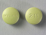 Amitriptyline/Chlordiazepoxide: This is a Tablet imprinted with MYLAN on the front, 211 on the back.