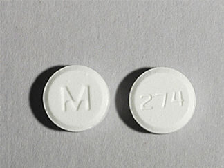 This is a Tablet imprinted with M on the front, 274 on the back.