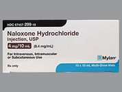 Naloxone Hcl: This is a Vial imprinted with nothing on the front, nothing on the back.